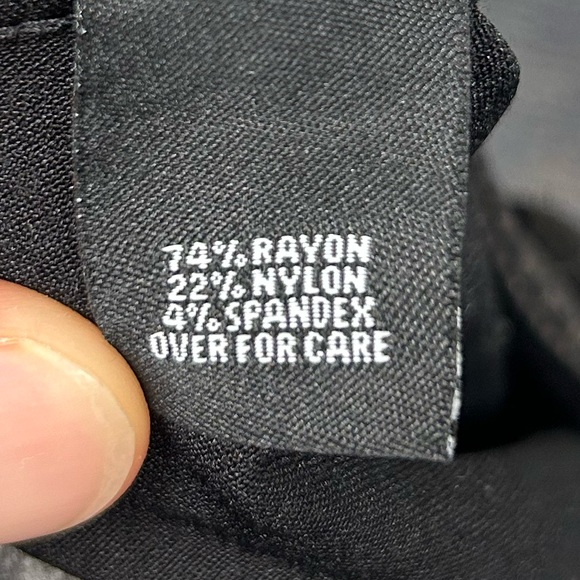 Relativity Black Pattern Dress Pants Sz 12 - Picture 3 of 6